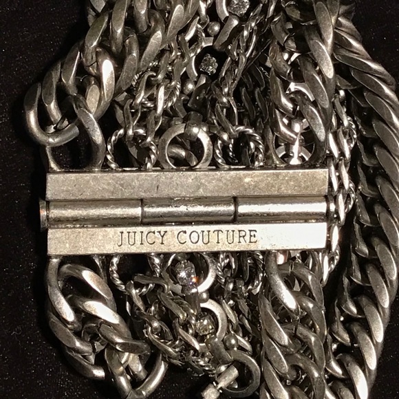 Juicy Couture S Multi-Chain Rhinestone Bracelet - Picture 5 of 8